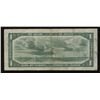 Image 2 : Bank of Canada $1, 1954 - One Digit Solid Radar