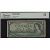 Image 1 : Bank of Canada $1, 1954 - Low Serial #88