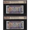 Image 2 : Bank of Canada $10, 1971 - Set Low Serial #94-98