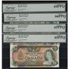 Image 2 : Bank of Canada $1, $2, $10 & $20 - Multi Colour Set - Low Serial #831