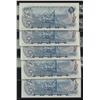 Image 5 : Bank of Canada $5, 1972 - Set Low Serial #939-943
