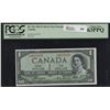 Image 1 : Bank of Canada $1, 1954 - Devil's Face