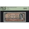 Image 1 : Bank of Canada $2, 1954 - Devil's Face - Superb Gem