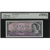 Image 1 : Bank of Canada $10, 1954 - Devil's Face