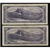 Image 2 : Bank of Canada $10, 1954 Devils Face - Lot of 2 Notes