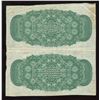 Image 2 : Dominion of Canada Twenty-Five Cents, 1870 Uncut Pair