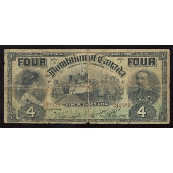 Dominion of Canada $4, 1902