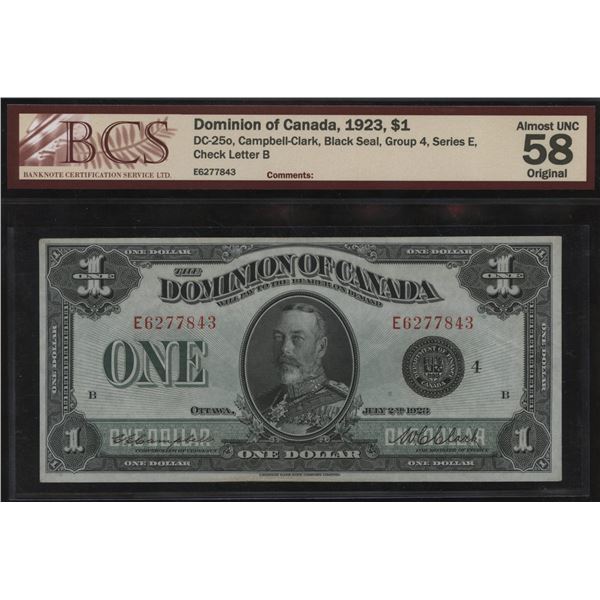 Dominion of Canada $1, 1923