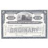Image 1 : Canadian Pacific Railway 100sh Stock Certificate