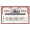 Image 1 : Canadian Pacific Railway 1sh Stock Certificate