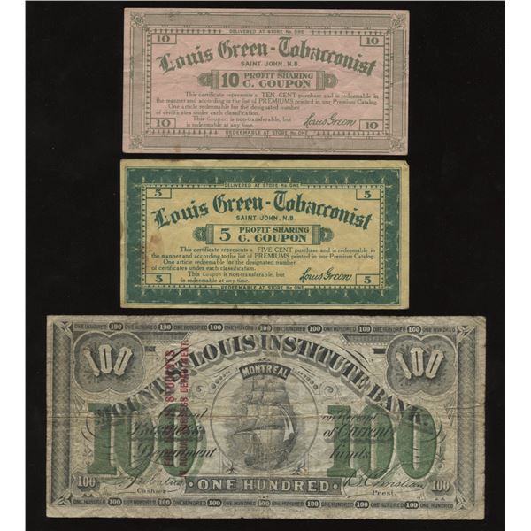 Quebec Scrip - Lot of 3