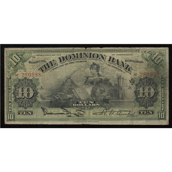 Dominion Bank $10, 1925