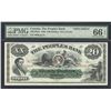 Image 1 : Peoples Bank of Halifax $20, 1890 - Specimen