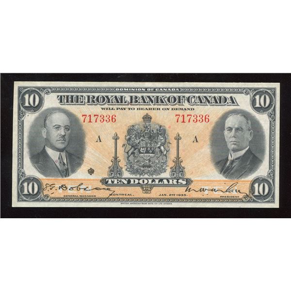 Royal Bank of Canada $10, 1935