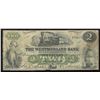 Image 1 : Westmorland Bank of New Brunswick $2, 1861