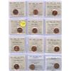 Image 2 : One Cent - Lot of 27 Graded Coins
