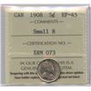 Image 1 : 1908 Five Cents - Small 8