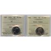 Image 1 : 1954 & 1965 Five Cents