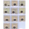 Image 1 : Five Cents - Lot of 11 ICCS Graded Coins