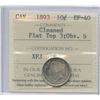 Image 1 : 1893 Ten Cents - Flat Top