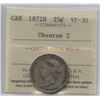Image 1 : 1872H Twenty-Five Cents