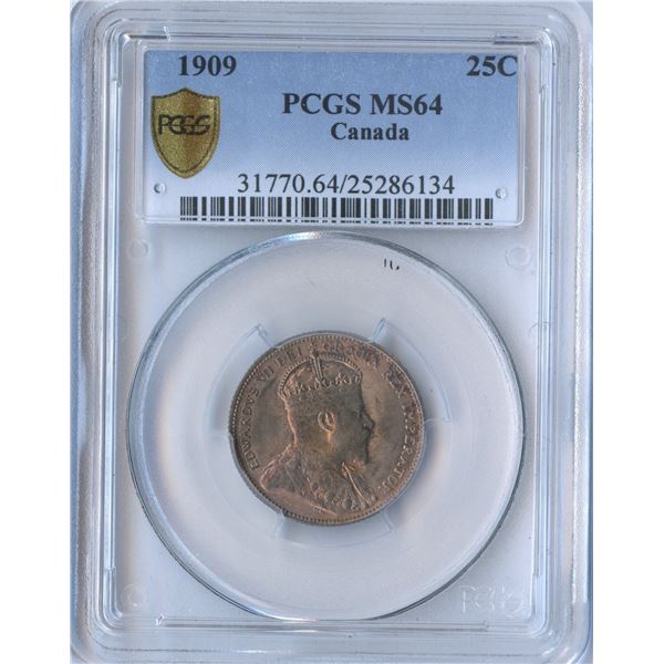 1909 Twenty-Five Cents