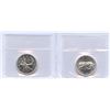 Image 2 : 1965 & 1967 Twenty-Five Cents - ICCS Graded Victoria North Pair