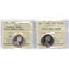 Image 1 : 1965 & 1969 Twenty-Five Cents - ICCS Graded PL Gems