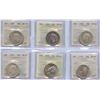 Image 1 : Fifty Cents - Lot of 6 Graded Coins