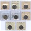 Image 1 : Fifty Cents - Lot of 8 Graded Coins