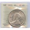 Image 1 : 1935 Silver Dollar