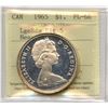 Image 1 : 1965 Silver Dollar - Large Beads Blunt 5
