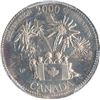 Image 2 : Canada Millennium Twenty-Five Cents Double Struck on a Ten Cent Planchet - Error