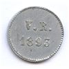 Image 2 : Br 623. V(ital) R(aparie) Saloon token, 1893.