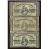Image 1 : 1870 Dominion of Canada Twenty-Five Cents - Lot of 3