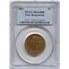 Image 1 : 1861 New Brunswick One Cent