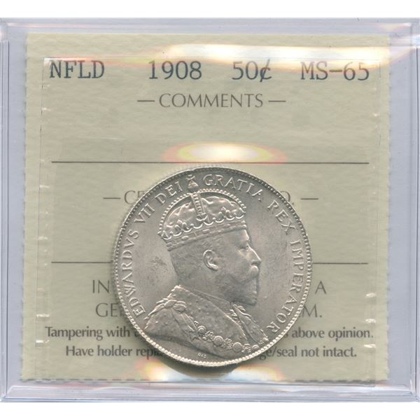 1908 Newfoundland Fifty Cents