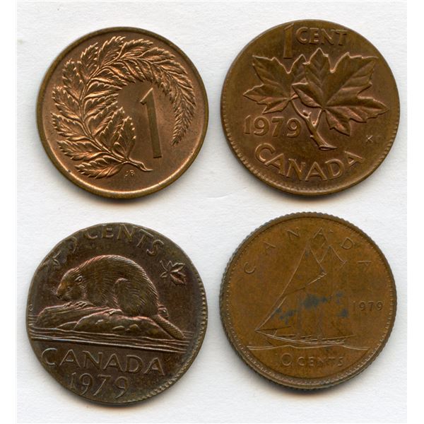 Canada 1c, 5c and 10c Error Lot