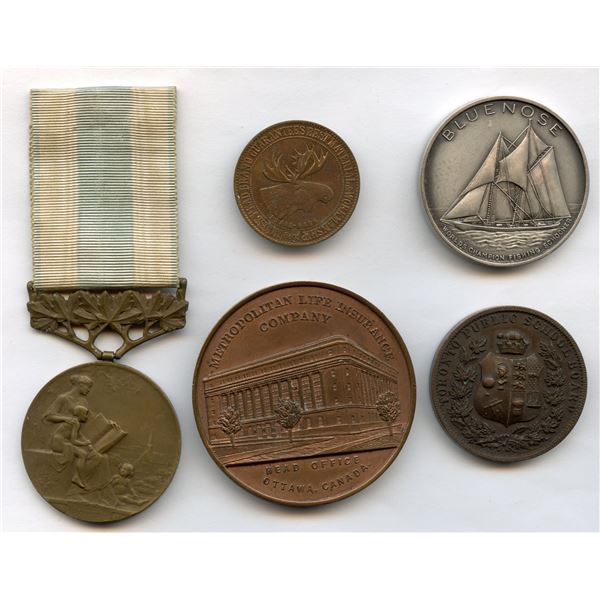 Canadian Medals Lot of 5
