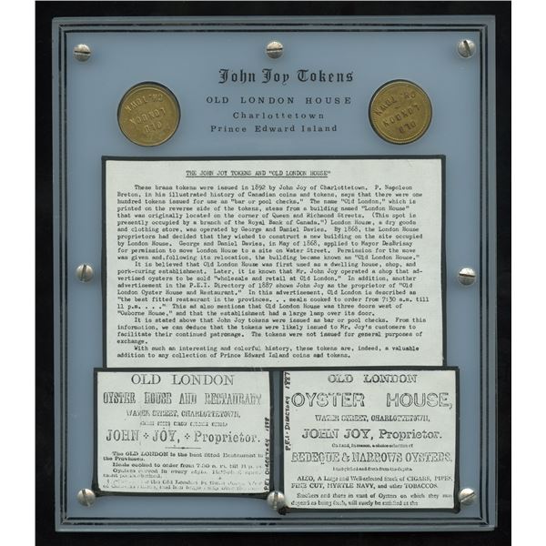 BR 922 & 923, John Joy’s Tokens