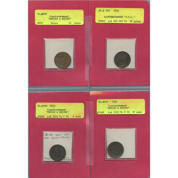 PEI Counterstamps - Lot of 4