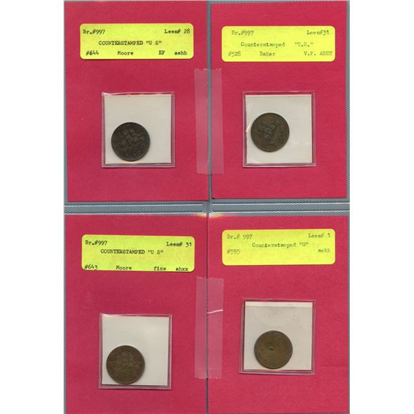 PEI Counterstamps - Lot of 4