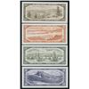 Image 3 : Bank of Canada $1 - $100, 1954 - Identical Devil's Face Serial Numbered Set