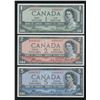 Image 4 : Bank of Canada $1 - $100, 1954 - Identical Devil's Face Serial Numbered Set