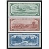 Image 5 : Bank of Canada $1 - $100, 1954 - Identical Devil's Face Serial Numbered Set