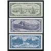 Image 3 : Bank of Canada $1 - $20, 1954 - Identical Devil's Face Serial Numbered Set
