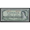 Image 1 : Bank of Canada $1, 1954 - Low Serial Number