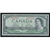 Image 1 : Bank of Canada $1, 1954 - Solid Serial Number