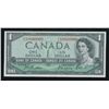 Image 1 : Bank of Canada $1, 1954 Ten Million Numbered Note