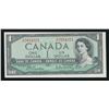 Image 1 : Bank of Canada $1, 1954 - Descending Ladder Number